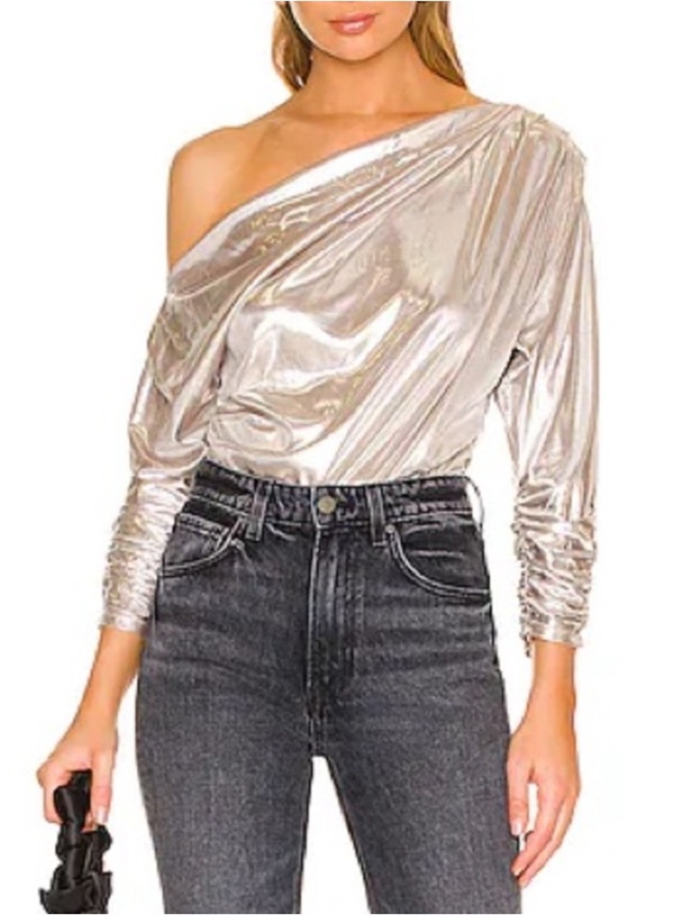 ASTR LORELLA BODYSUIT IN SILVER